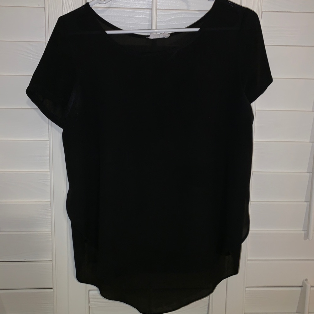 Lush Black scoop neck shirt